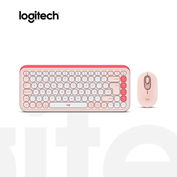 Logitech® POP Icon Combo Rose-Off White